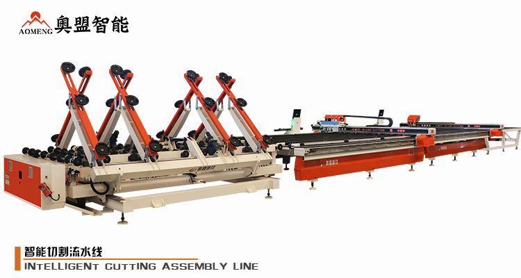 全自动玻璃切割激光打标流水线